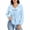 Light Blue, variant on Dressy Blouses for Women Comfy Long Sleeve Tie Shirts Ruffle V Neck Loose Tops Fashion Clothing(Pink,Large)