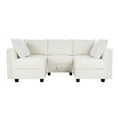 thumbnail image 4 of Naomi Home Elizabeth Modern DIY Collection-Fabric:Linen,Finish:White Down,Style:5 Piece Modular Sectional, 4 of 9