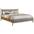 thumbnail image 4 of Pemberly Row 46" Wood Eastern King Panel Platform Bed in Light Brown/Gray, 4 of 10