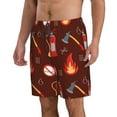 thumbnail image 2 of Goofa Fire Extinguisher Printed Mens Swim Trunks Summer Quick Dry Short Beach Swimwear Bathing Suits-XX-Large, 2 of 9