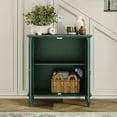 thumbnail image 3 of HLR 31.5'' Large Sideboard Buffet Cabinet with Storage, 2 Doors Modern Credenza Table for Living Room, Green, 3 of 15