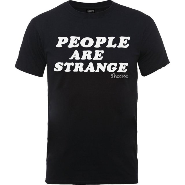 The Doors - Camiseta People Are Strange de Algodón para Adultos Unisex (Negro)