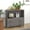 Light grey, variant on vidaXL Sideboard Buffet Console Cabinet for Bedroom HAMAR Solid Wood Pine
