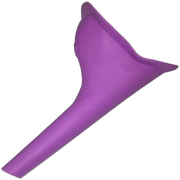 Urinario femenino de 2 piezas - Dispositivo de micción femenina Orinal de pie Embudo de orina reutilizable para mujeres Orinal portátil para viajes Camping al aire libre Sincero Hogar