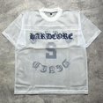 thumbnail image 2 of Camisetas de malla transpirable para hombres y mujeres, de manga corta, Y2K, de verano, modernas, deportivas, holgadas, para fitness, ropa informal para correr, 2 of 5