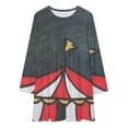 thumbnail image 2 of The Circus Loose Dress Evening Dress Summer Dresses for Women Luxury Dress Long Sleeved Dress, 2 of 4