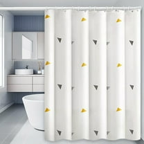 Hmgxay Modern Shower Curtain, 70"x70" Geometry Pattern Bathroom Curtain, Unisex Water Repellent Polyester Shower Curtain