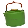 thumbnail image 2 of Hervidor de agua para acampar, portátil con asas, de acero inoxidable, tetera para acampar, té, café, para viajes, picnic, pesca, camping, senderismo verde, 2 of 8