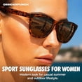 thumbnail image 4 of Grinderpunch Womens Polarized Sunglasses UV400 Protection Classic Retro Driving Sun Glasses Trendy Fashion Shades - Tortoise, 4 of 8