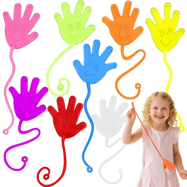 Joyin, 48 unidades, con forma de manos adhesivas, regalos para fiestas, juguetes para niños de 17 cm