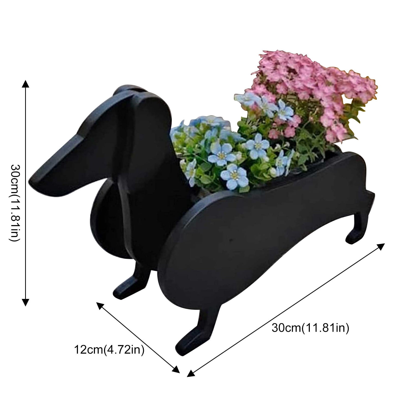 BNNG Dog Shaped Flower Pot Flower Pot Potted Decorations Animal Shape Cartoon Flower Pot Pet Puppy Flower Pot Indoor And Outdoor Gardening Decoration Planters With A Rustic Farmhouse Style