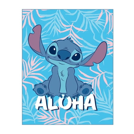 Aloha Stitch Twin/Full Raschel Soft Blanket 60"x80"