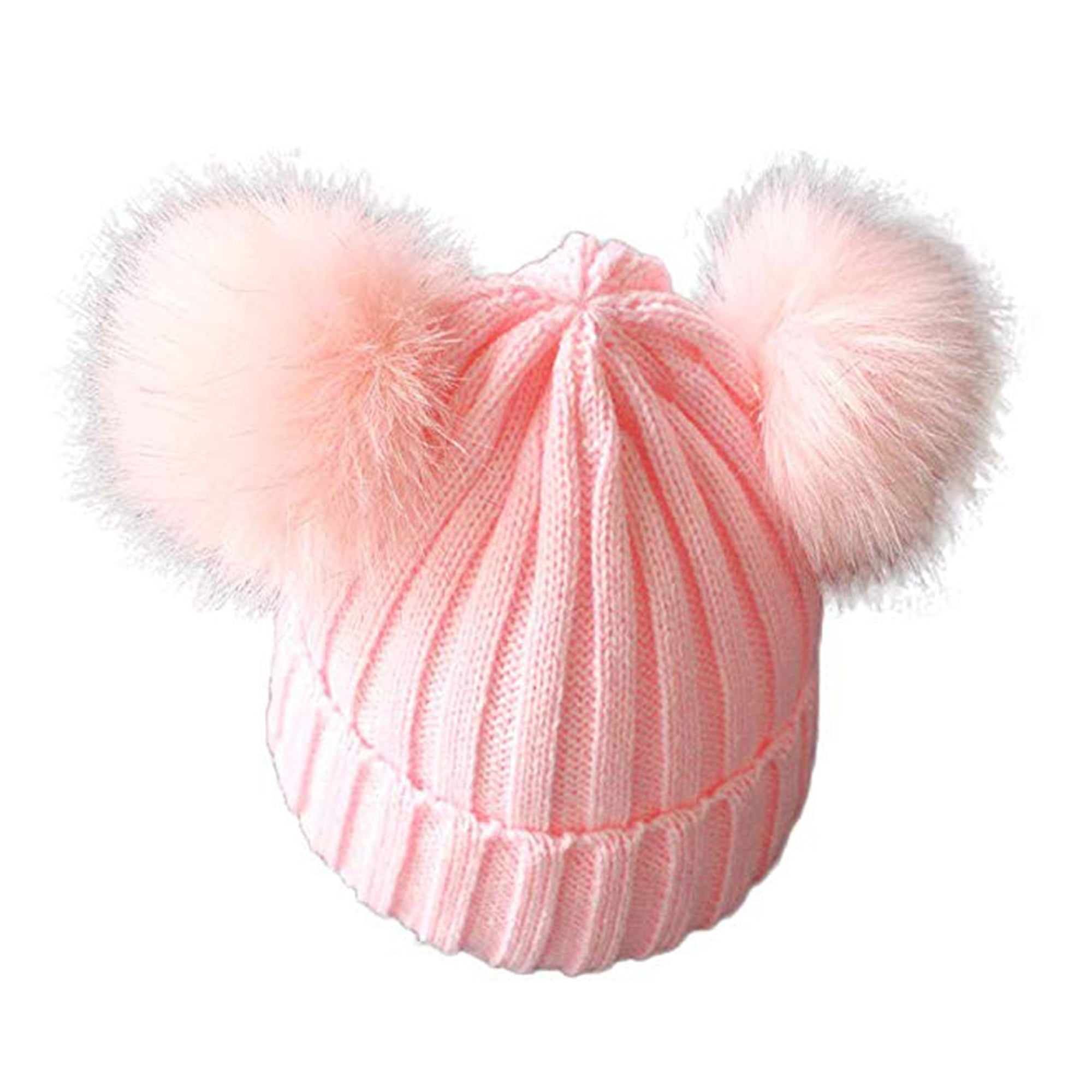 pink bobble hat baby