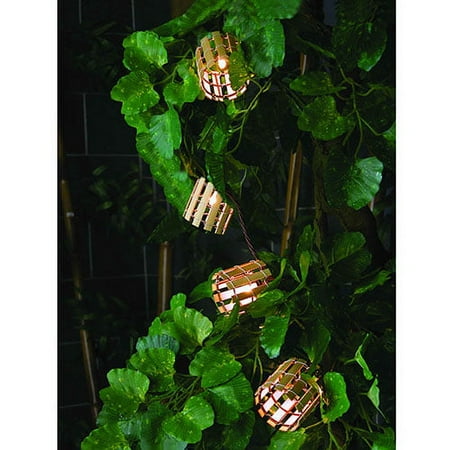 Ub Party Light String W/ Bamboo Lantern