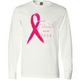 thumbnail image 3 of Inktastic Faith over Fear Breast Cancer Awareness with Pink Ribbon Long Sleeve T-Shirt, 3 of 5