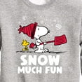 thumbnail image 3 of Peanuts - Snoopy and Woodstock Snow Much Fun - Toddler And Youth Crewneck Fleece Sweatshirt, 3 of 6