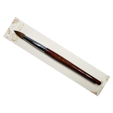 777 kolinsky acrylic nail brush red wood size 14