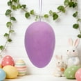 thumbnail image 4 of Easter Large Decorative Egg Ornament, 8.6 x 5.7 in Easter Egg, Holiday Party Celebration Home Door & Wall Decor,Purple, 4 of 5