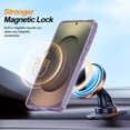 thumbnail image 5 of For Samsung Galaxy S23 Plus Phone Case,With 360° Rotatable Ring Kickstand,Compatible With Mag-Safe,Matte Anti-fingerprinting Translucent Shockproof Anti-fall Drop Protection,Thin Phone Case,Purple, 5 of 7
