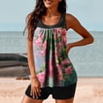 thumbnail image 5 of VtModv Modest Tankini Swimsuits Fashionable Printed Two-piece Shorts for Tummy Control Senior Front Women Slimming Bathing, 5 of 5