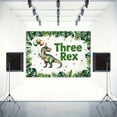 thumbnail image 3 of Dinosaur Three Rex Backdrop for Boys Happy Dino 3rd Birthday Photography Background Greenery Jungle 3 Years Old Birthday Party Decorations Banner Supplies Photo Booth Props, 3 of 5