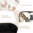 thumbnail image 5 of FORMRS Makeup Bag Travel Cosmetic Organizer for Women Fold Flat Zipper Pouch with Handle, Cute Cartoon Cats, 5 of 8