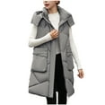 thumbnail image 2 of Paiwinds Women's Extended Length Hooded Cotton Coat Over-Knee Zipper Front Cold-Proof Warm Jacket for Harsh Winter Conditions and Daily Use, 2 of 8