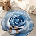 thumbnail image 1 of 3D Flower Stereo Floor Mat for Bathroom and Entryway Absorbent Non- Reflective Pedal Style Floor Covering, 1 of 7