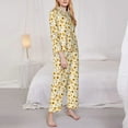 thumbnail image 3 of Naloa Shiba Inu Sunflower Pajamas for Women Set, Womens Pajama Sets, Lounge Sets for Women, 2pjs for Women-Large, 3 of 7