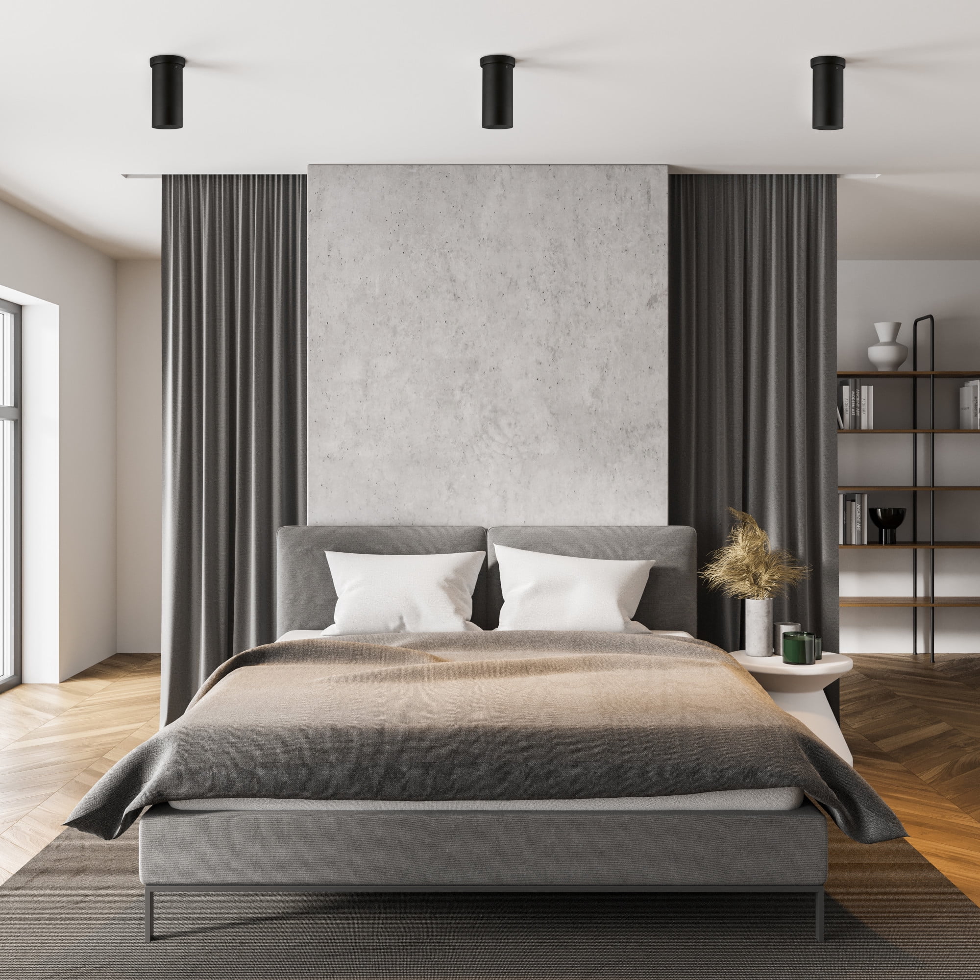 Eglo Lighting - Tortoreto - 1-Light Single Tube Ceiling Light - Matte Black