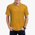 thumbnail image 1 of Fotbe Polo de Golf pour Hommes Motif Paillettes Dorées – Chemise de Golf Respirante avec Col Boutonné-Grand, 1 of 6