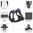 thumbnail image 3 of Vsdgher Planets Stars And Galaxies1 Pattern Dog Harness,No Pull Pet Harness with Soft Padded Handle,Adjustable Reflective Vest with 2 Buckles,4 Slide Buckles,S-XL Medium, 3 of 4