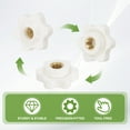 thumbnail image 4 of Uxcell Clamping Nuts Knob Plastic Screw-On Brass Star Knobs Knurled Female Threaded Hexagon Head M6 x 1" (20 Pack, White), 4 of 7