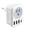 A003- Clear (EU Plug), variant on International Adapter India to Us Plug Adapter 3 Plug Wall Adapter Universal Outlet Adapter International, White 1 Pack