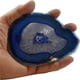 thumbnail image 2 of LARGE BLUE AGATE SLAB 4-5 INCH Geode Slice with Stand Crystal Mineral Gemstone Rock Gem, 2 of 4