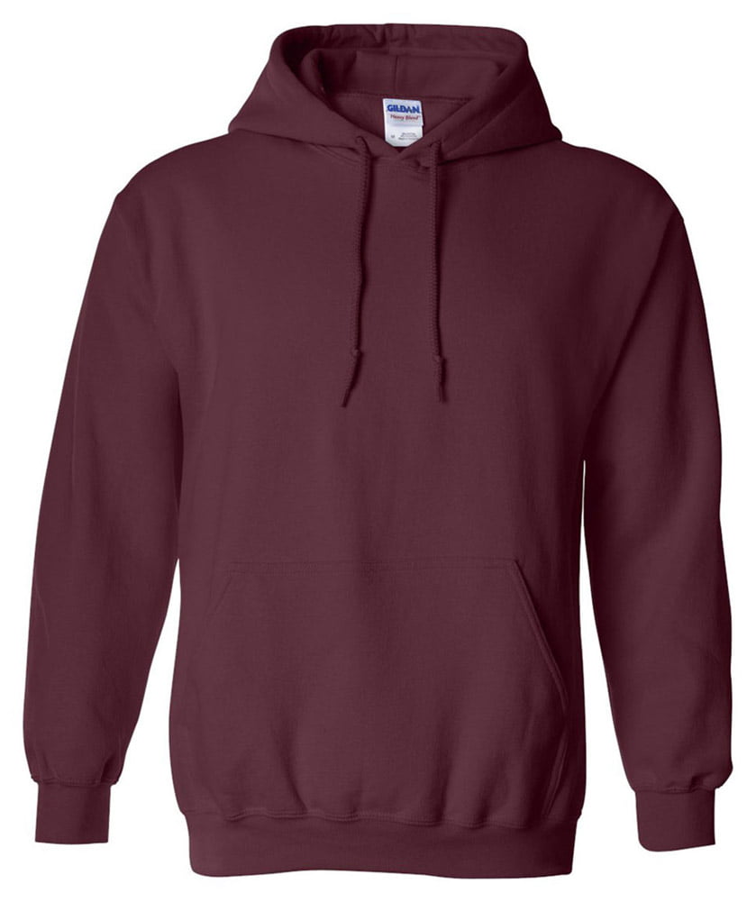 Gildan - 18500 Adult Hooded Sweatshirt -Maroon-3X-Large - Walmart.com ...
