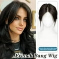thumbnail image 3 of Wmool French Bang Wig Wig Piece Natural Traceless Bangs Light Thin Hair Piece N7B, 3 of 8