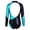 Blue, variant on Girls One Piece Gymnastic Leotard Diamonds Ballet Athletic Dance Bodysuit