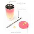 thumbnail image 3 of Taza térmica de paja a prueba de fugas con vaso de té y café de 600ML para acampar al aire libre y senderismo, 3 of 8