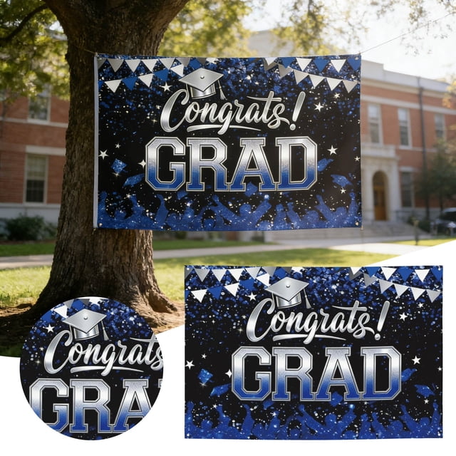 Graduation Banner For College High School Commencement Party Sign With Inspirational Message