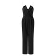 thumbnail image 4 of One Piece Solid Color Off The Shoulder Sleeveless Jumpsuits,Women Tube Top Rompers Cold Shoulder Pocket Jumpsuit, 4 of 7