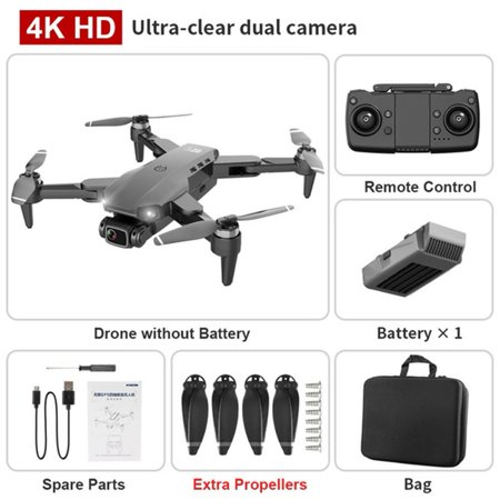 Newly Upgraded Version L900 Pro Four Axis Aircraft Aerial Photography  Folding Gps Remote Control Drone Wide-angle Electric Adjustment Camera Black
