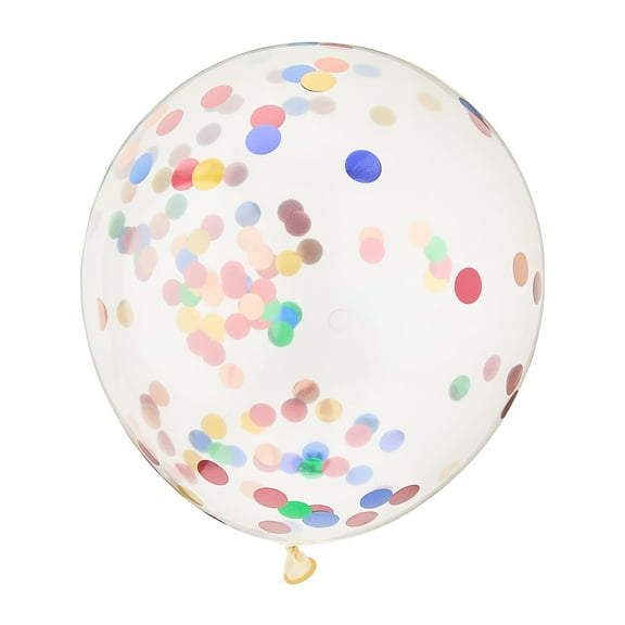12" Multi-Color Foil Confetti Balloons, 5 Count, by Way To Celebrate