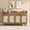 Brown, variant on Einhomn 30" Rattan Sideboard Buffet, Kitchen Storage Cabinet Coffee Bar with Charging Station, Drawer & Adjustable Shelf, Walnut