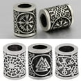 thumbnail image 2 of Rune Beads Bronze Beads For Jewelry Making Bracelet Hair Accessories 20pcs, 2 of 4