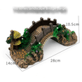 thumbnail image 5 of Puente de resina para acuario, puente de escape, puente para pabellón, tarro para tortugas, mesa de secado para escalar, suministros para decoración de peceras, puente de arco, 5 of 5