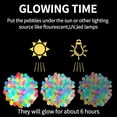 thumbnail image 3 of Tikeitoo Glow in The Dark Rocks Glowing Rocks for Outdoor Decor, Garden Lawn Yard, Aquarium, Walkway, Fish Tank, Pathway, Luminous Pebbles Powered by Light or Solar-Recharge Repeatedly, 3 of 9