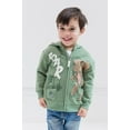 Jurassic World Dinosaur TRex Little Boys Fleece Zip Up Hoodie Toddler to Big Kid