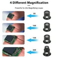 thumbnail image 3 of Transemion Loupe Durable 4x Assistant Fiable de Réparation de Montre Noir Durable 1 Ensemble, 3 of 6