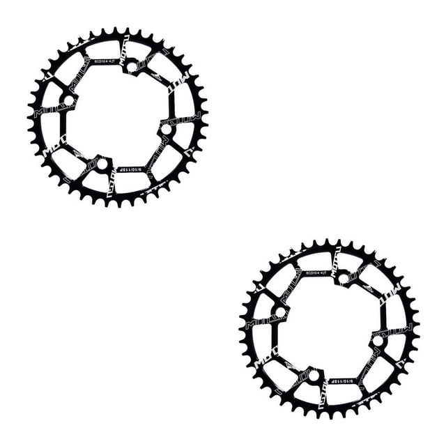 VONKY 1/2/3/5 Vélo 104BCD Roue à Chaîne Ronde Pièces d'Anneau Noir 42T 2PCS